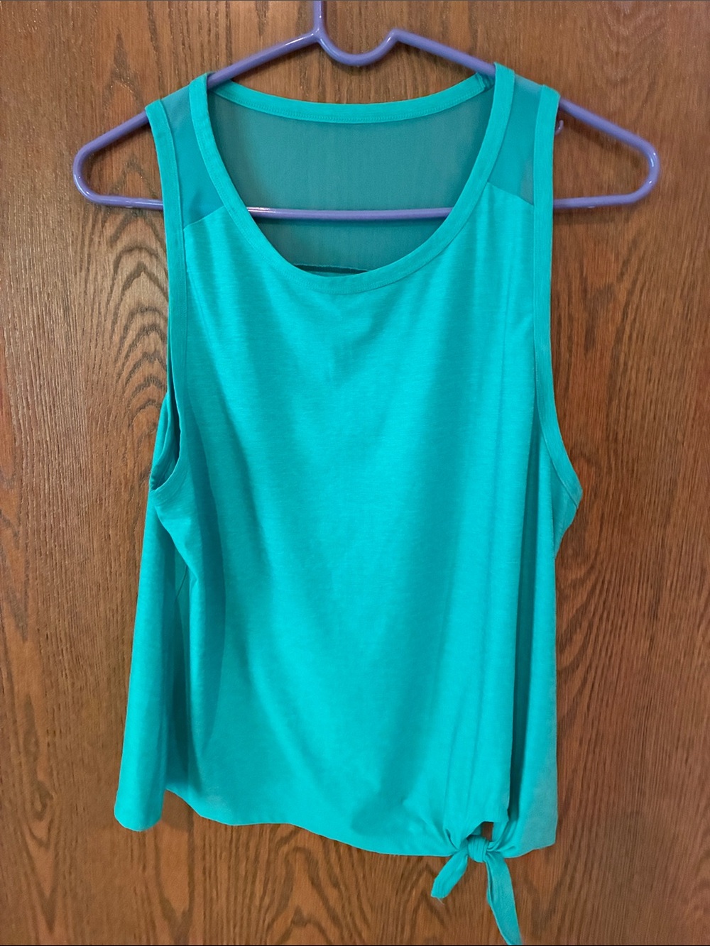 Reebok Teal Tie-Side Performance Tank